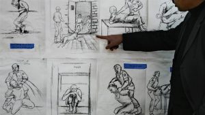 ¡IMPACTANTE! Conoce los métodos de tortura israelí contra niños y niñas palestinos 2 Los métodos de tortura son planeados al mejor estilo de los story board en cine.