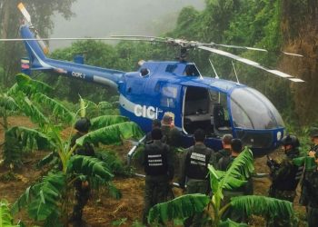 Apareció el helicóptero utilizado en acciones terroristas (+Tuis)