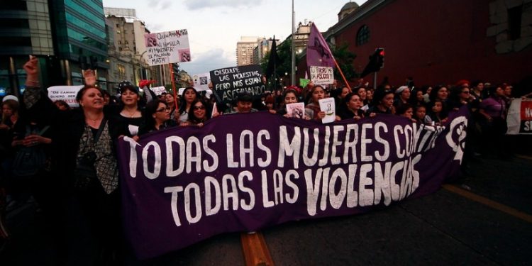 En Chile marcharon contra la violencia de género 1 En Chile marcharon contra la violencia de género
