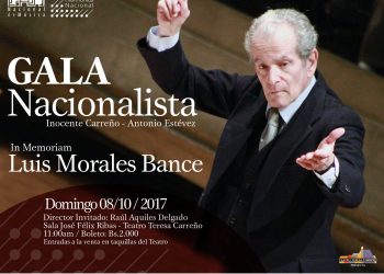 Gala Nacionalista realizará Filarmónica en memoria de Luis Morales Bance