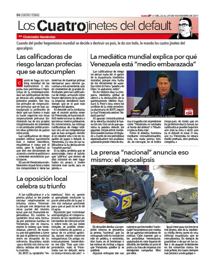 Cuatro Temas: Los cuatro jinetes del default 6 CUATRO149_4