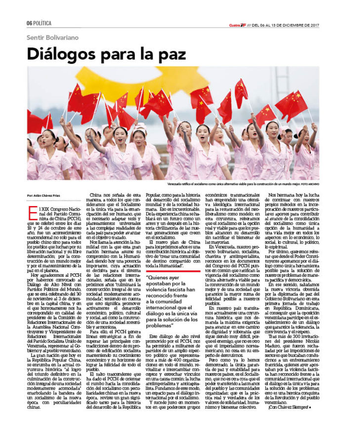 Sentir Bolivariano: Diálogos de paz 2 CUATRO F 151_6