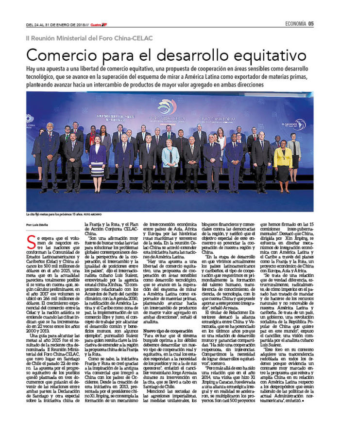 Foro China-CELAC: Comercio para el desarrollo equitativo 2 CUATRO155_5