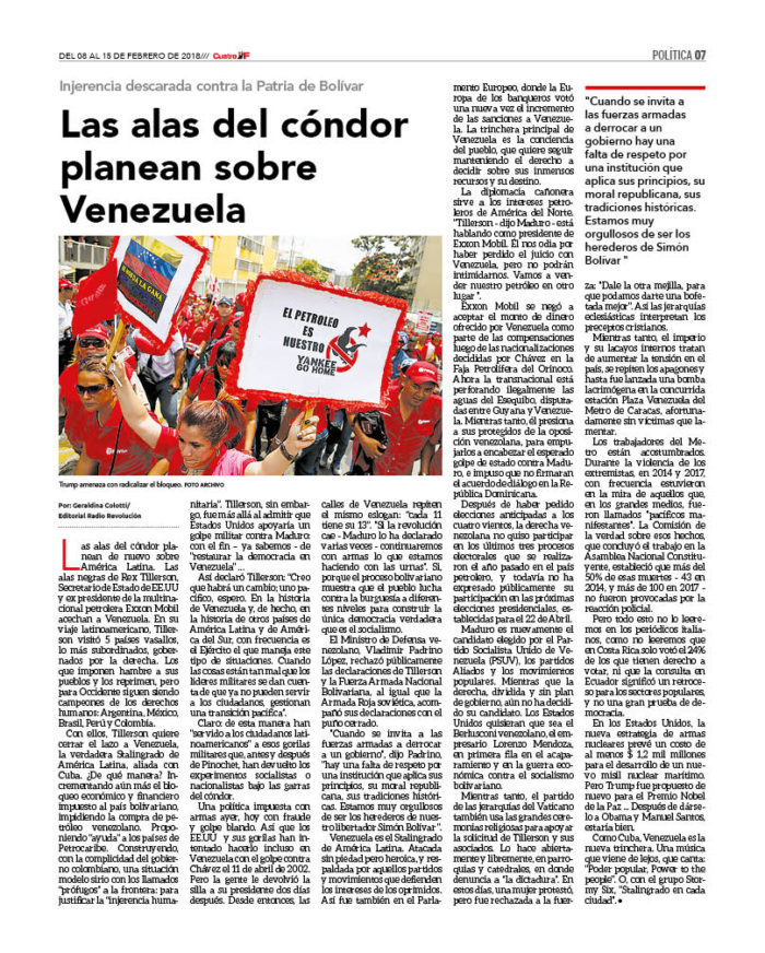 Las alas del cóndor planean sobre Venezuela 2 CUATRO157_7