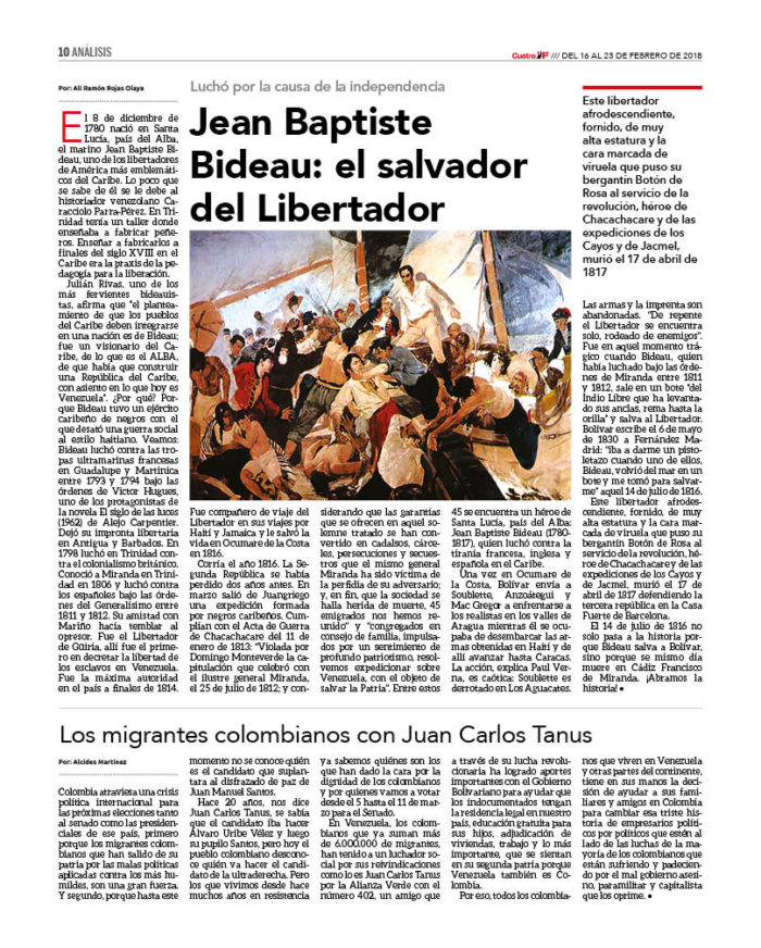 Jean Baptiste Bideau: el salvador del Libertador 2 CUATROF158_10