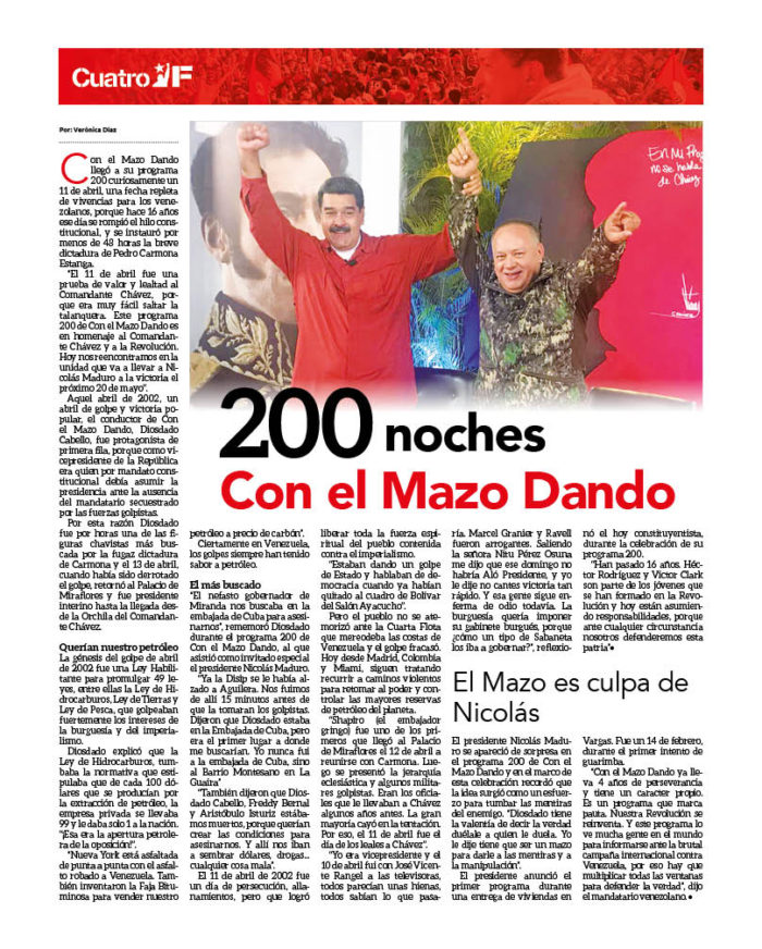 200 noches Con el Mazo Dando 3 CUATRO F 165_16
