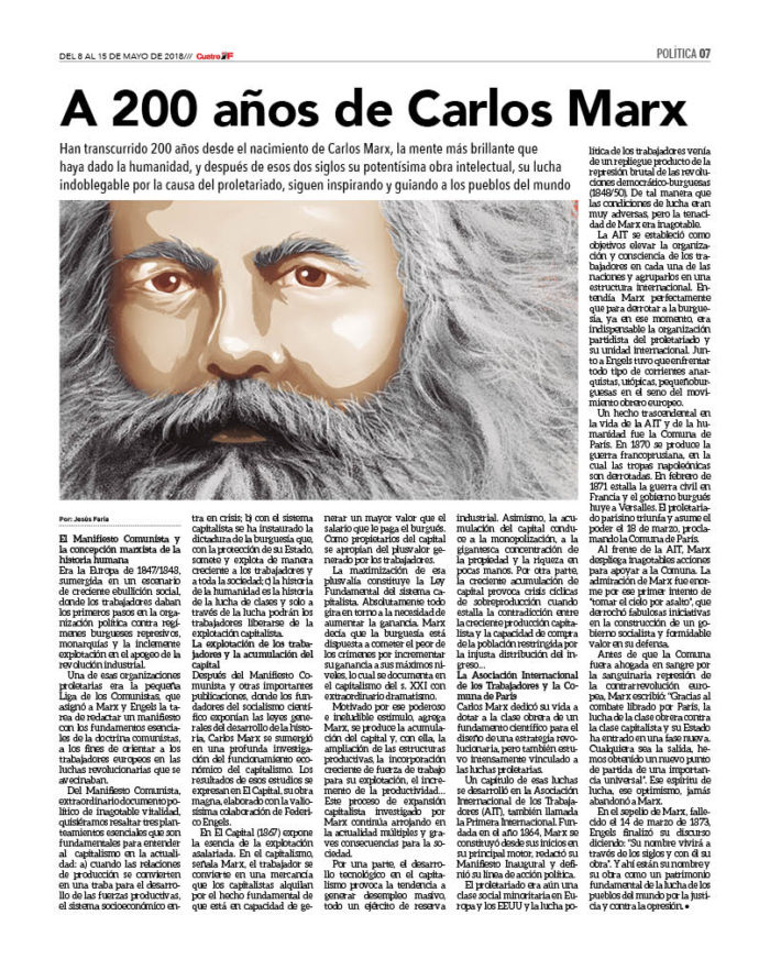 A 200 años de Carlos Marx 2 CUATRO F 168 DIGITAL7