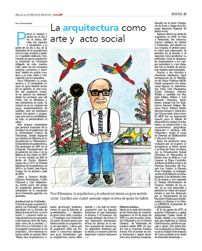 Villanueva: La arquitectura como arte y acto social 2 Cuatro F 170_15
