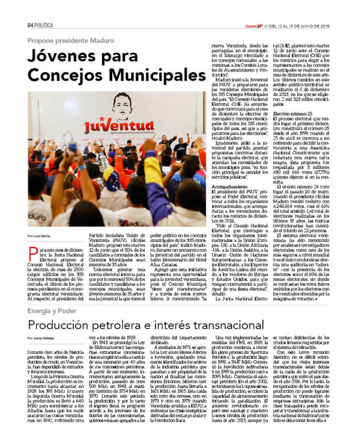 Maduro propone a jóvenes para Concejos Municipales 2 CuatroF173-REDES_4