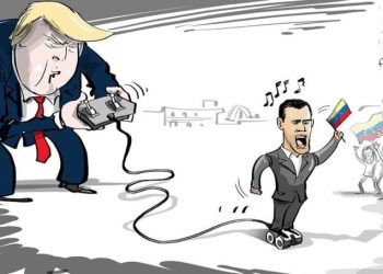 Estados Unidos Donald Trump y su titere guaido (1)