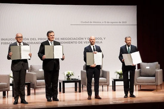 Un Diálogo Maduro y por la Paz Asumida y para Siempre 1 Memorando de Entendimiento México 13 de agosto de 2021
