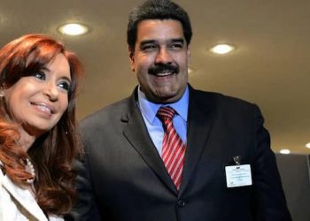 Nicolás Maduro junto a Cristina Fernández