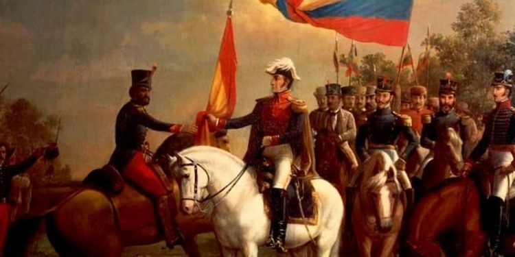 La Batalla de Carabobo en el discurso de las élites 1 En Carabobo, Colombia deja de ser un ideal prefigurado en una ley constitucional y se convierte en un Estado real y concreto, con un territorio, un pueblo, una estructura gubernamental y un proyecto nacional y continental