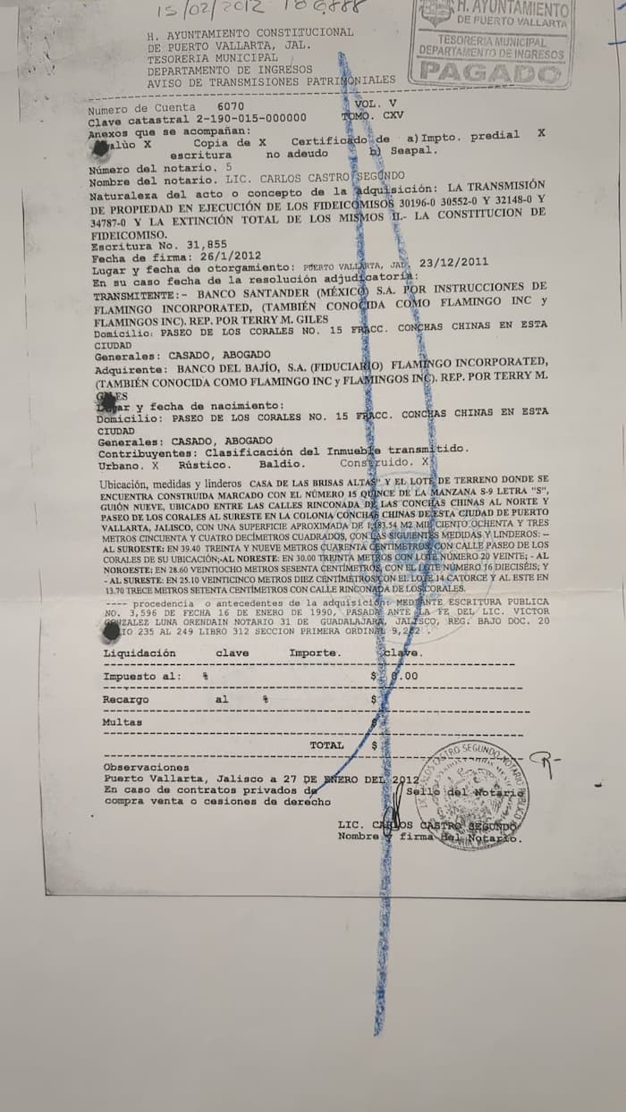 Casa comprada ilegalmente