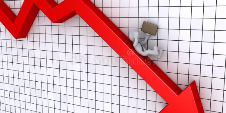 Índice de aprobación de Trump cae a su punto más bajo 1 hombre de negocios que cae de grafico 51687071