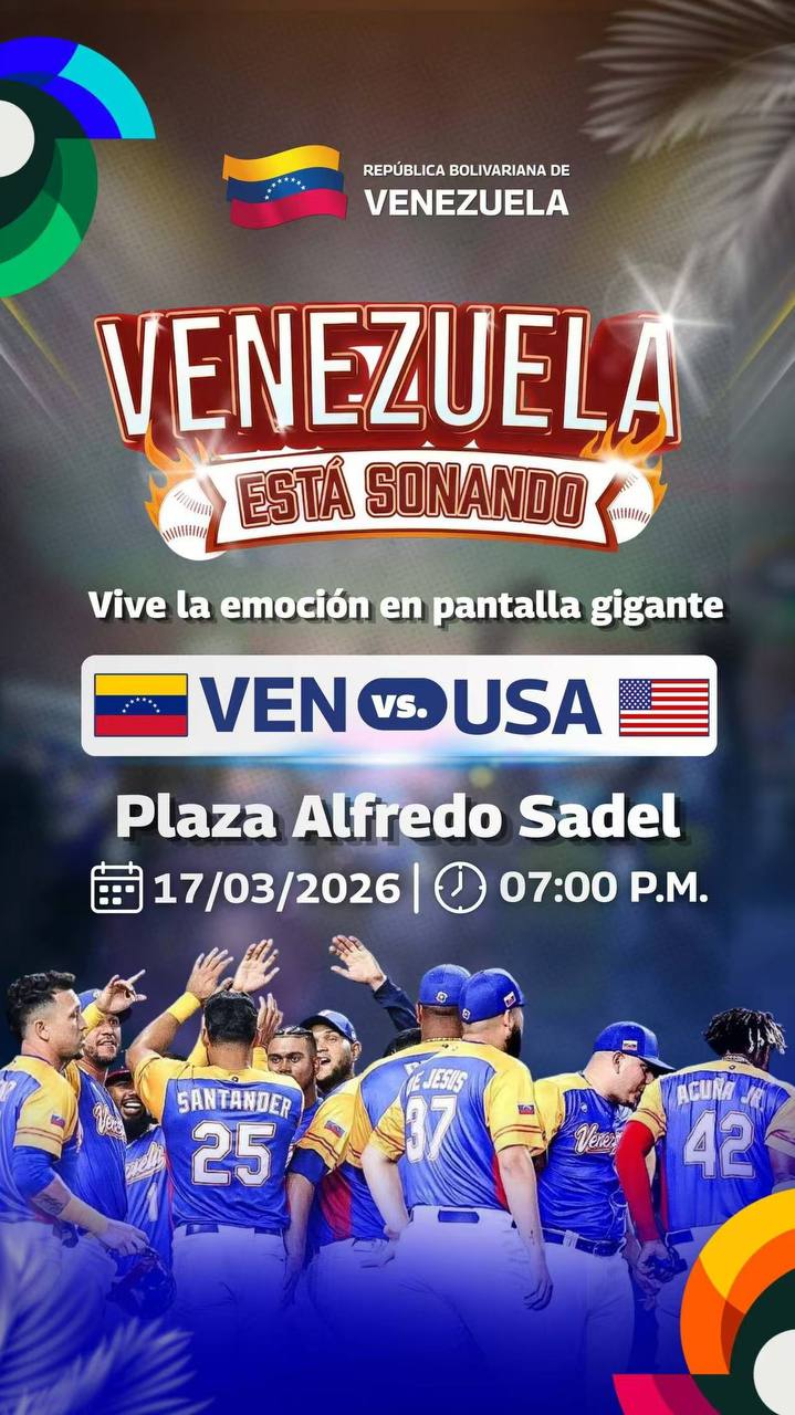 Venezuela está sonando: Plaza de la Juventud y Alfredo Sadel vibrarán con la Gran Final del Clásico Mundial de Béisbol 3 5030661375692311523
