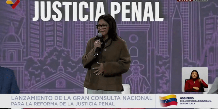 Presidenta (E) Delcy Rodríguez lanza la Gran Consulta Nacional sobre Reforma de la Justicia Penal 1 Presidenta (E) Delcy Rodríguez lanza la Gran Consulta Nacional sobre Reforma de la Justicia Penal